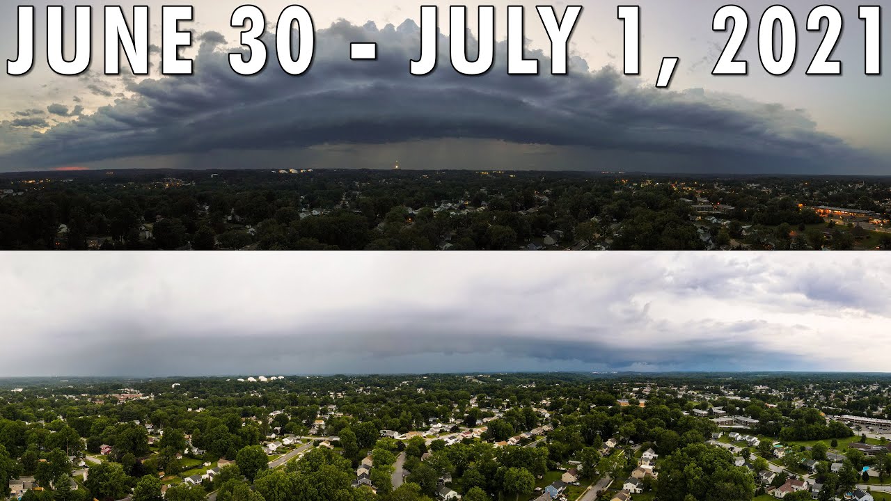 Shelf Clouds - Severe Storm & Gust Front - Delco, PA | June 30 - July 1 ...