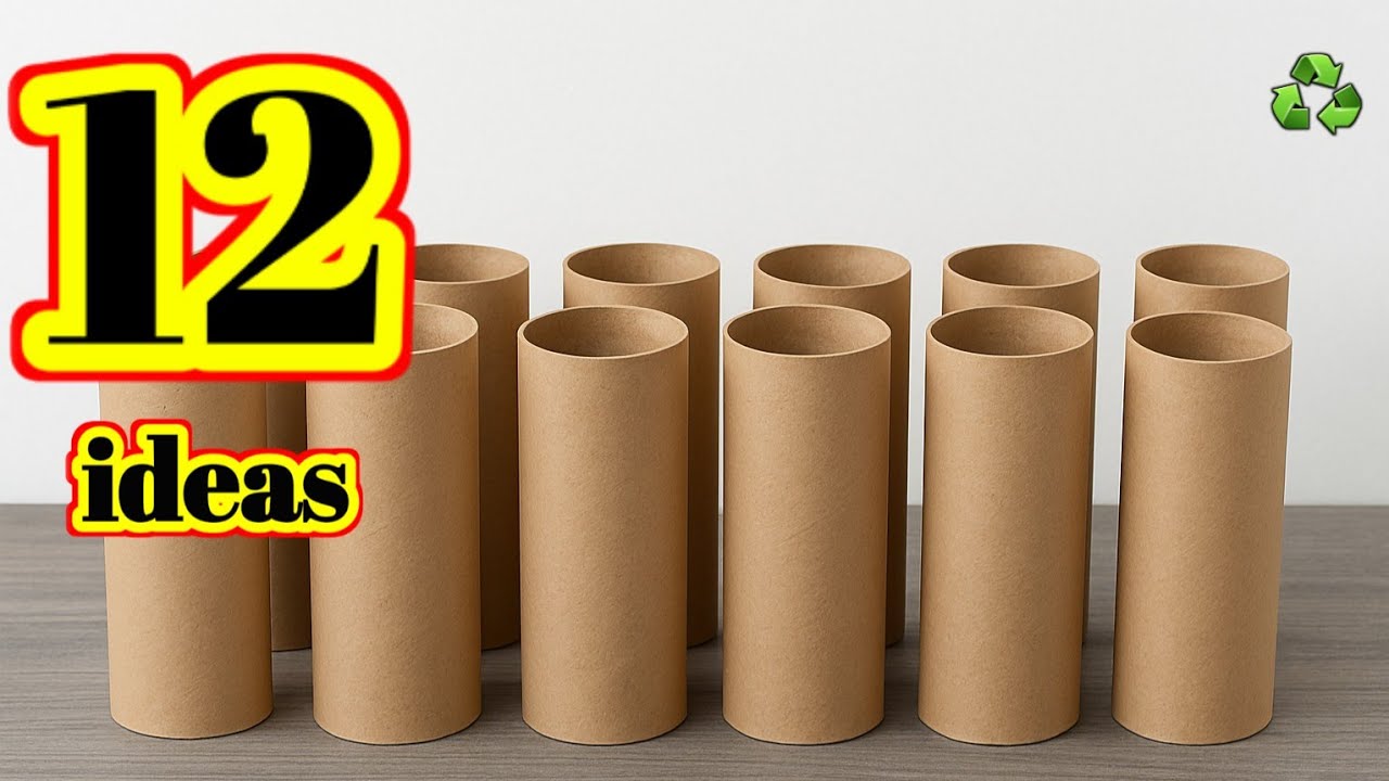 12 awesome ideas for home decoration with toilet paper rolls - great recycling ideas ♻️