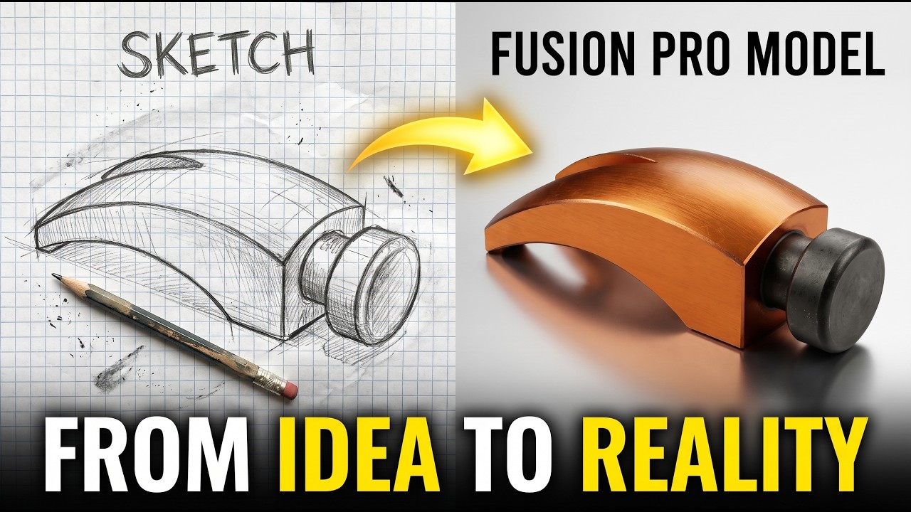 Fusion 360 From Zero | Sweep Tutorial #193 - YouTube