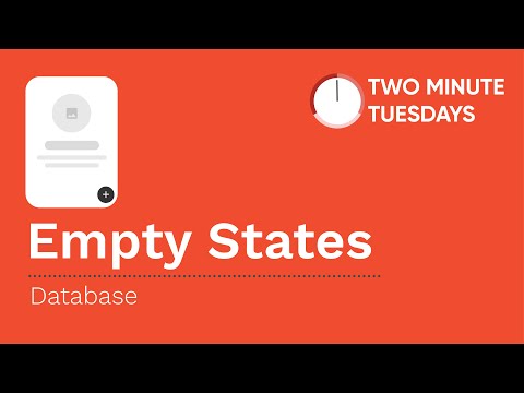 #TwoMinuteTuesday | Empty States