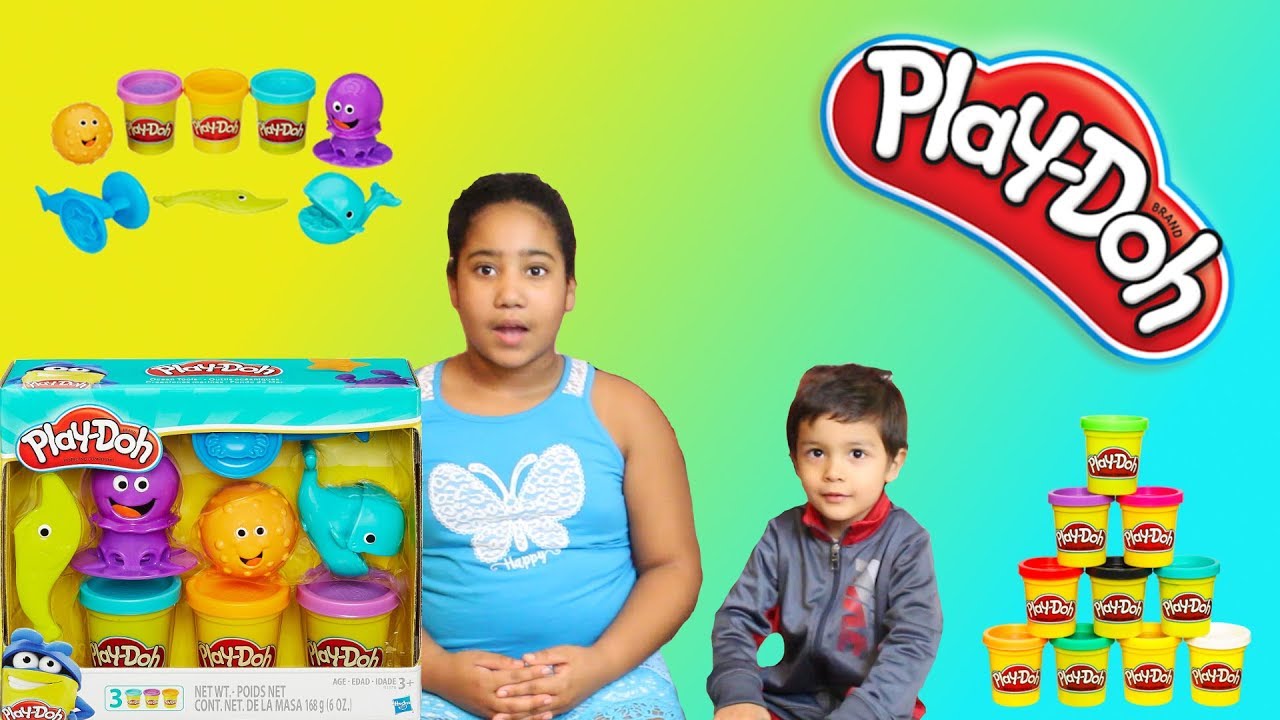 Play-doh Ocean Tools Play set Unboxing!