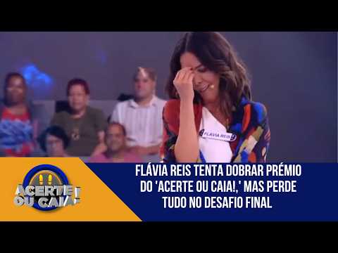 Flávia Reis tenta dobrar prémio do 'Acerte ou Caia!,' mas perde tudo no Desafio Final