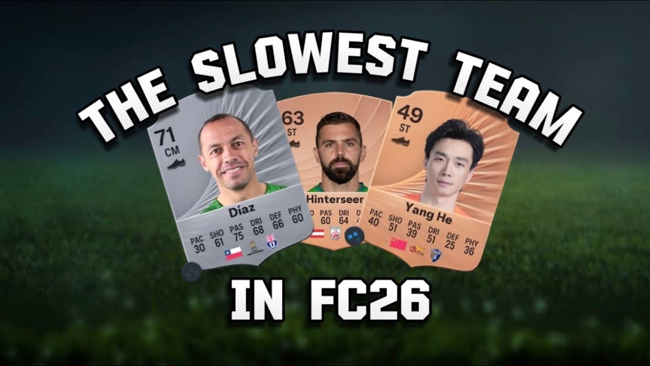 I used the SLOWEST team in FC26