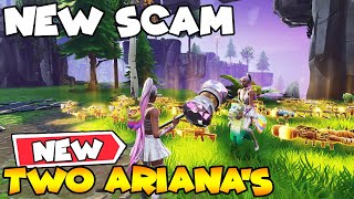 Two ARIANA GRANDE'S Scam Each Other!  (Scammer Gets Scammed) Fortnite Save The World