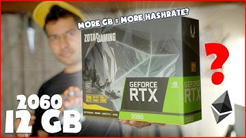 RTX 2060 12GB Hashrates | Ethereum Raven Ergo