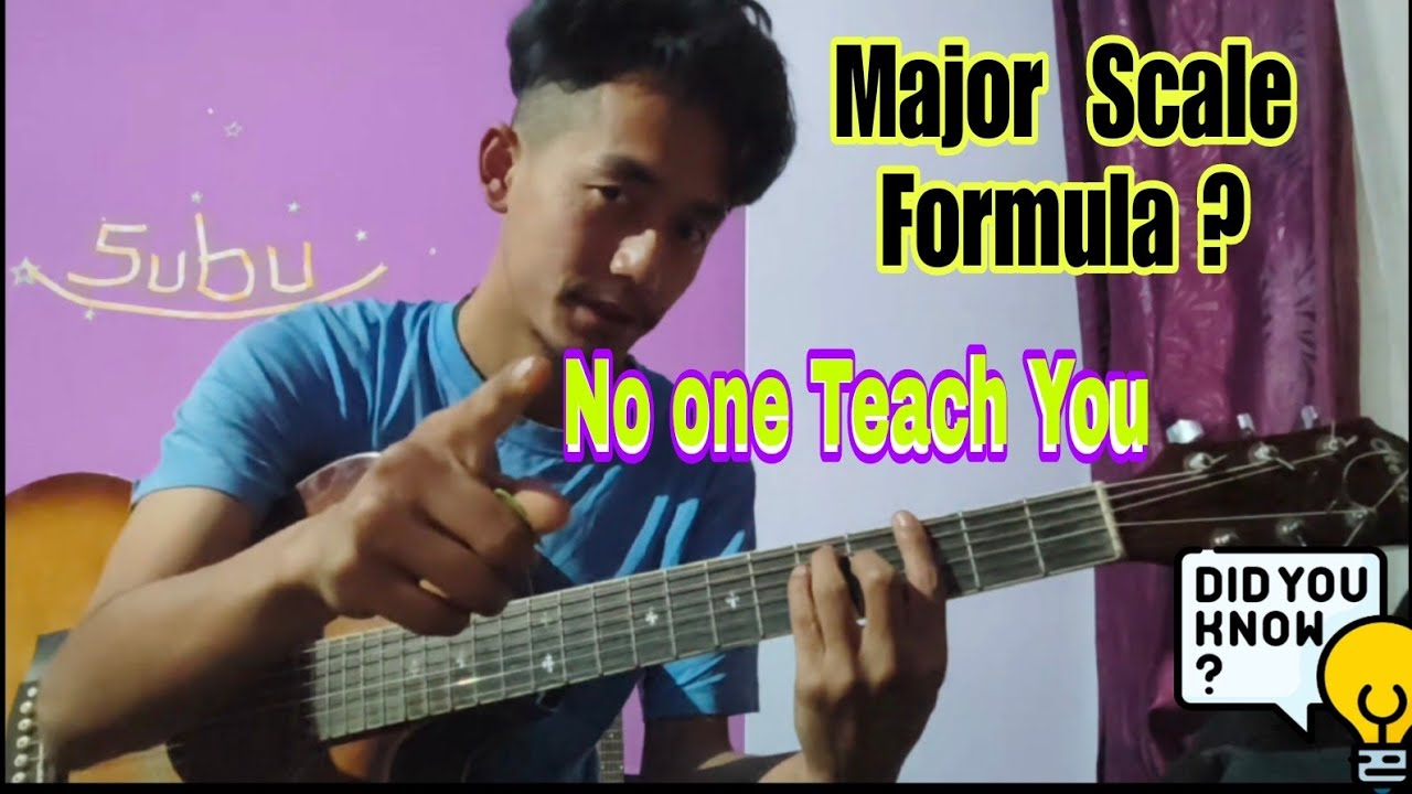 No One Teach you ! 🫵 Major Scale Patanjali Formula in Hindi ! Guitar Lessons in Hindi Major Scale