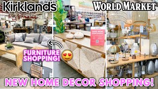 NEW Home Decor + Furniture Shopping for our NEW HOUSE at Kirklands + World Market | Home Decor Haul