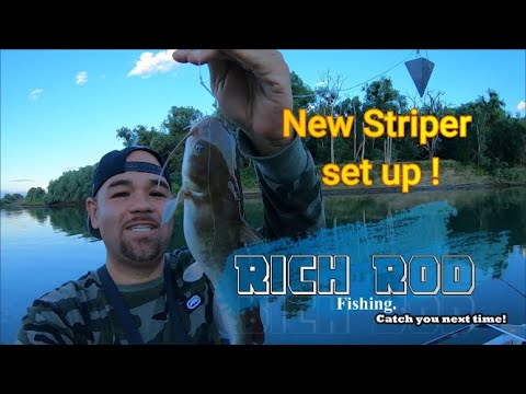 STRIPER FISHING SACRAMENTO RIVER + New STRIPER set up y'all - YouTube