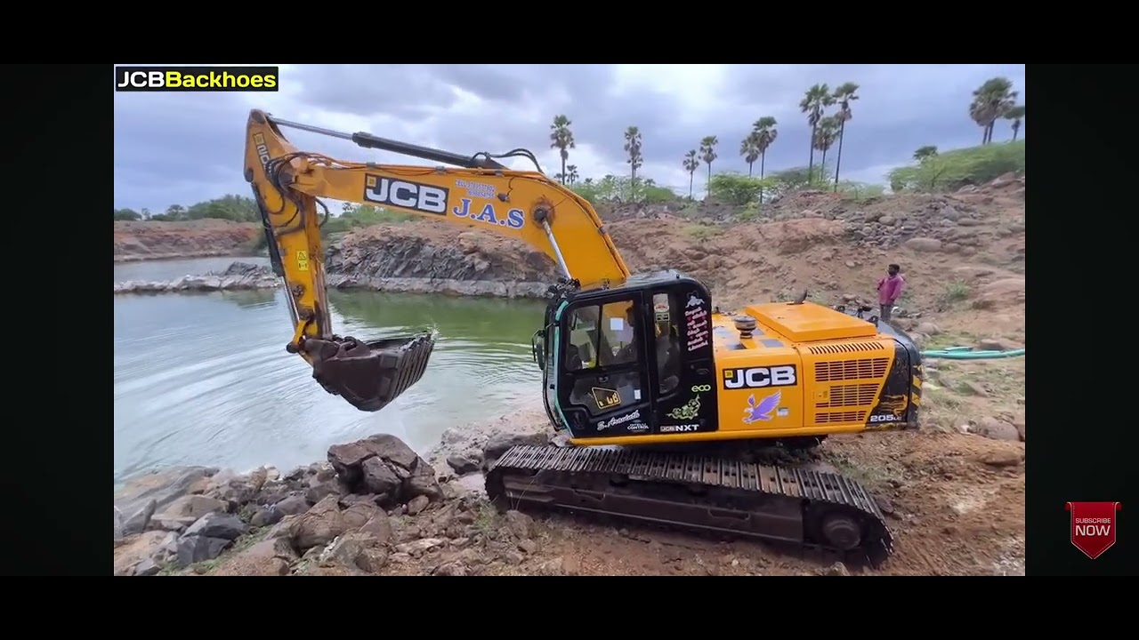 Jcb205 ko saaf kiya pani se after long time visit talab ke paas 💥✨