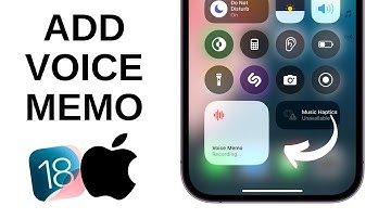 How to Add Voice Memo to Control Center on iPhone - iOS 18