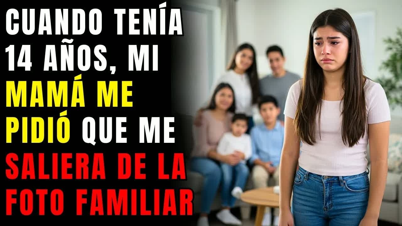 Cuando tenía 14 años, mi mamá me pidió que me saliera de la foto familiar porque “no combinaba”