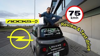 OPEL ROCKS - E | Review and Test drive (75 KMH top speed)