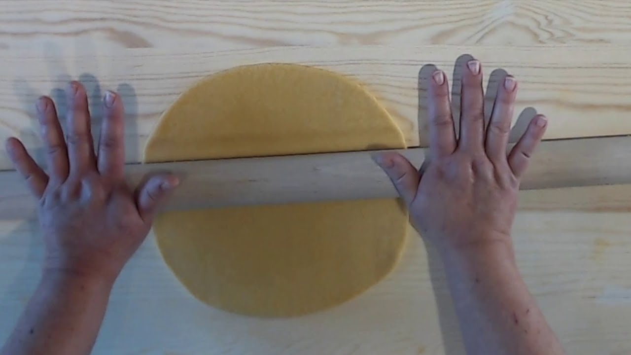 How to Roll out Pasta Dough the Traditional Way - Aerial View