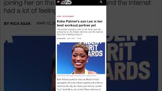 Keke Palmer’s son Leo is her best workout partner yet