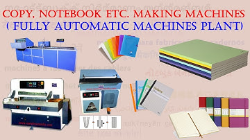 COPY, NOTEBOOK ETC. MAKING MACHINES ( FULLY AUTOMATIC MACHINES PLANT) 09814312452
