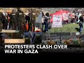 Student protesters clash over war in gaza  the view