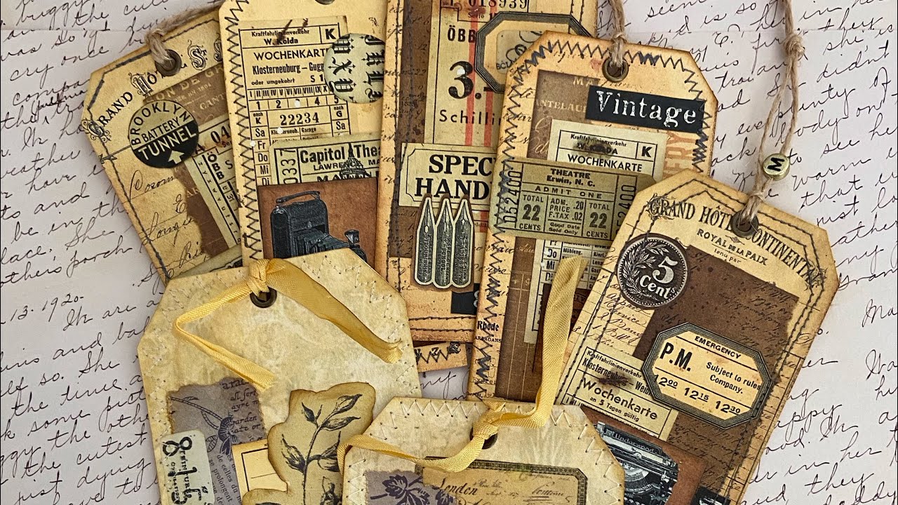 How to Make Tags from a Kit for Inspiration! Sorry video cut off before