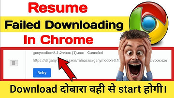 Resume failed downloading in chrome 2025 | How to resume download in chrome