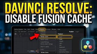 How to disable Fusion page render caching in DaVinci Resolve - Step By Step