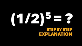 How to evaluate (1/2)^5 = ? | Maths Class 8 | Exponents and Power | Olympiad