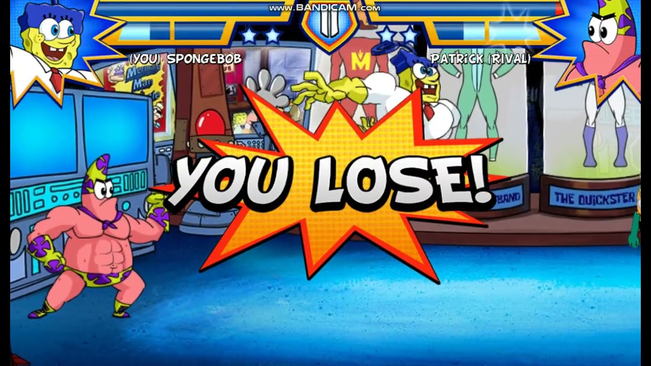 Super Brawl 4: SpongeBob vs Patrick (Mermaid Man and Barnacle Boy Costumes) (Free Play Mode)