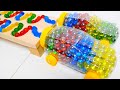 Marble Run Race ASMR☆HABA double Slope Transparent car #72