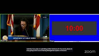 2026 Performance Oversight Hearing for DPW