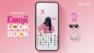 이모지로 룩북영상 만드는 법👚🧤👕 / Make Emoji Lookbook video with VLLO!