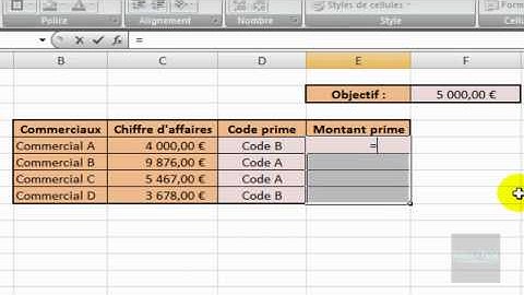 Excel 2007 : Utilisez la fonction RECHERCHEV