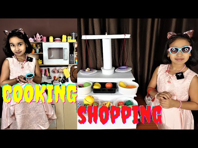 Cooking game in Hindi Part-38 / Shopping and cooking | #LearnWithPari