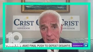 Democratic candidates Fried, Crist make final pitch to defeat Gov.  DeSantis