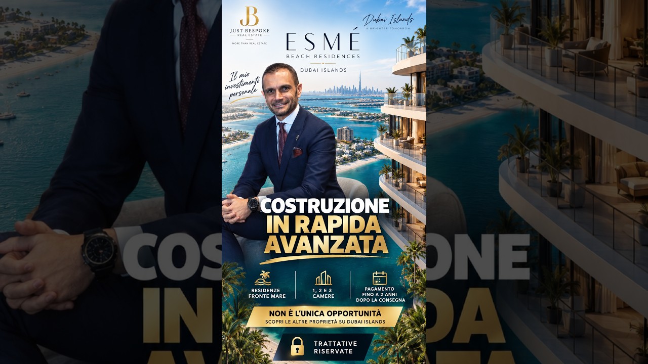 Dubai Islands continua a prendere forma, e Esmé Beach Residences ne è un esempio concreto.