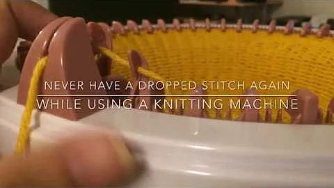 SAY GOODBYE TO DROPPED STITCHES FOREVER! Knitting Machine Hack - MUST-WATCH!