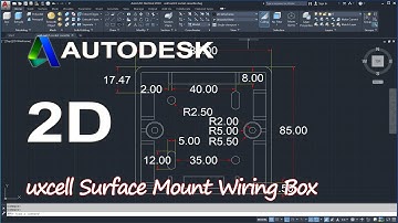 AutoCAD, 3D Modeling, How to Draw uxcell Surface Mount Wiring Box, Autodesk