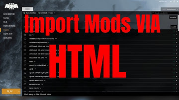 How To Import Arma 3 Mods Via HTML File