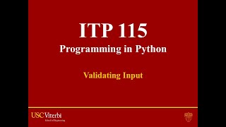 Validating Input