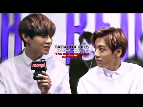 taekook sexual tension / 'the red bullet' tour interview 2015 