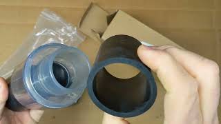 Sump Pump Check Valve unboxing from Amazon anti drain back water stainless clamps