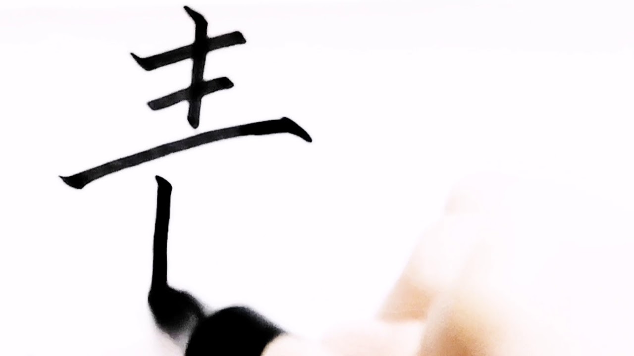 如何写青字/pinyin qing in chinese/超减压视频/硬笔书法练习/简体字/汉字学习/中文/普通话/写字练习/3000国家标准 ...