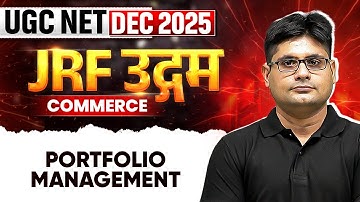 UGC NET Dec 2025 Commerce | Portfolio Management | UGC NET Commerce | Saurabh Sir