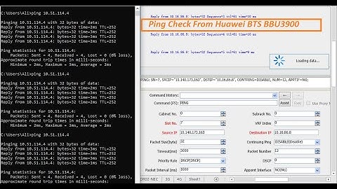 How to ping check of abis 3G or 4G in Huawei BTS 3900 or UMPT or BBU3900