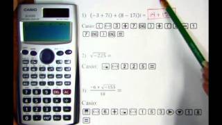 Casio fx-115 ES - Complex Numbers