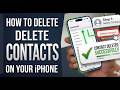 how to delete contacts in iphone