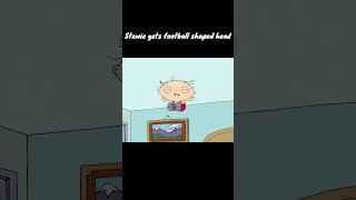 How Stewie Got His Football shaped head #shorts #short #stewiegriffin #familyguy