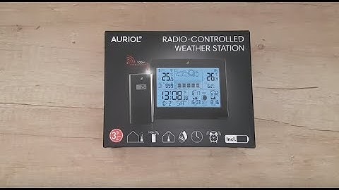 Auriol Radio Controlled Weather Station LD5009 Unboxing Review