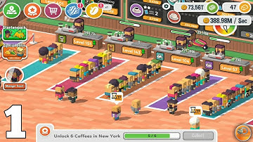 Idle Coffee Corp - Walkthrough Part 1 Gameplay (Android)