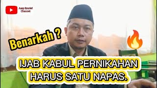 Benarkah ? Ijab Kabul Pernikahan Harus Satu Napas.