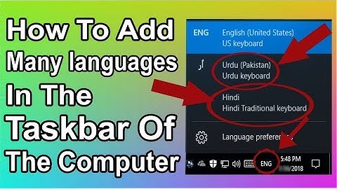 How To Show Language Bar On Taskbar | Windows 7,8,10 XP | 2018