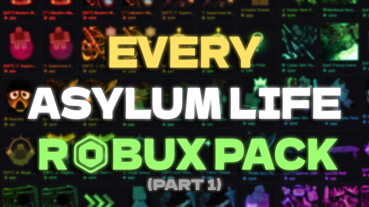 Asylum Life - Every ROBUX Skin Pack (Part 1)