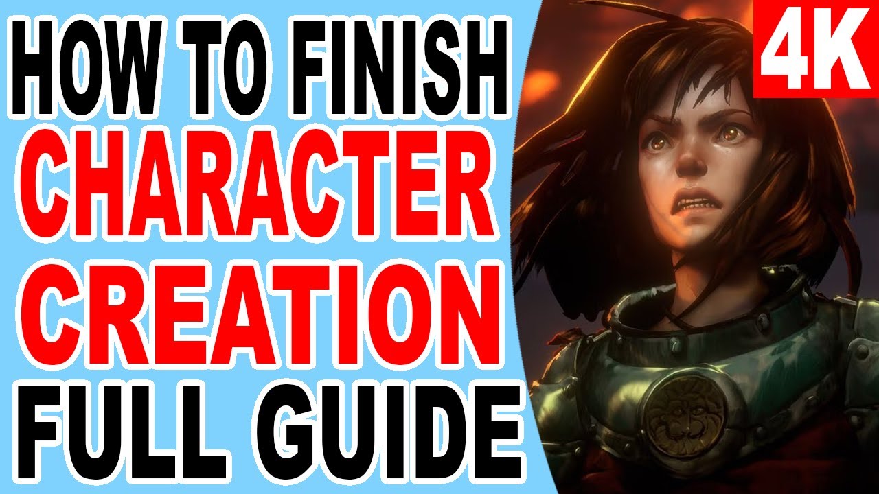 No Rest for the Wicked Character Creation